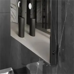 DL-70 Square mirror with aluminum frame top Acrylic with led light