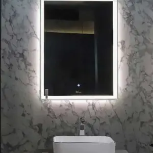DL series smart mirrors with led light aluminum frame