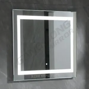 TH series copper free mirrors with led light touch switch